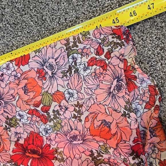 NWT Tommy Hilfiger Women Floral V Neck Midi Long Sleeve Long Dress Sz 2 - Picture 9 of 9